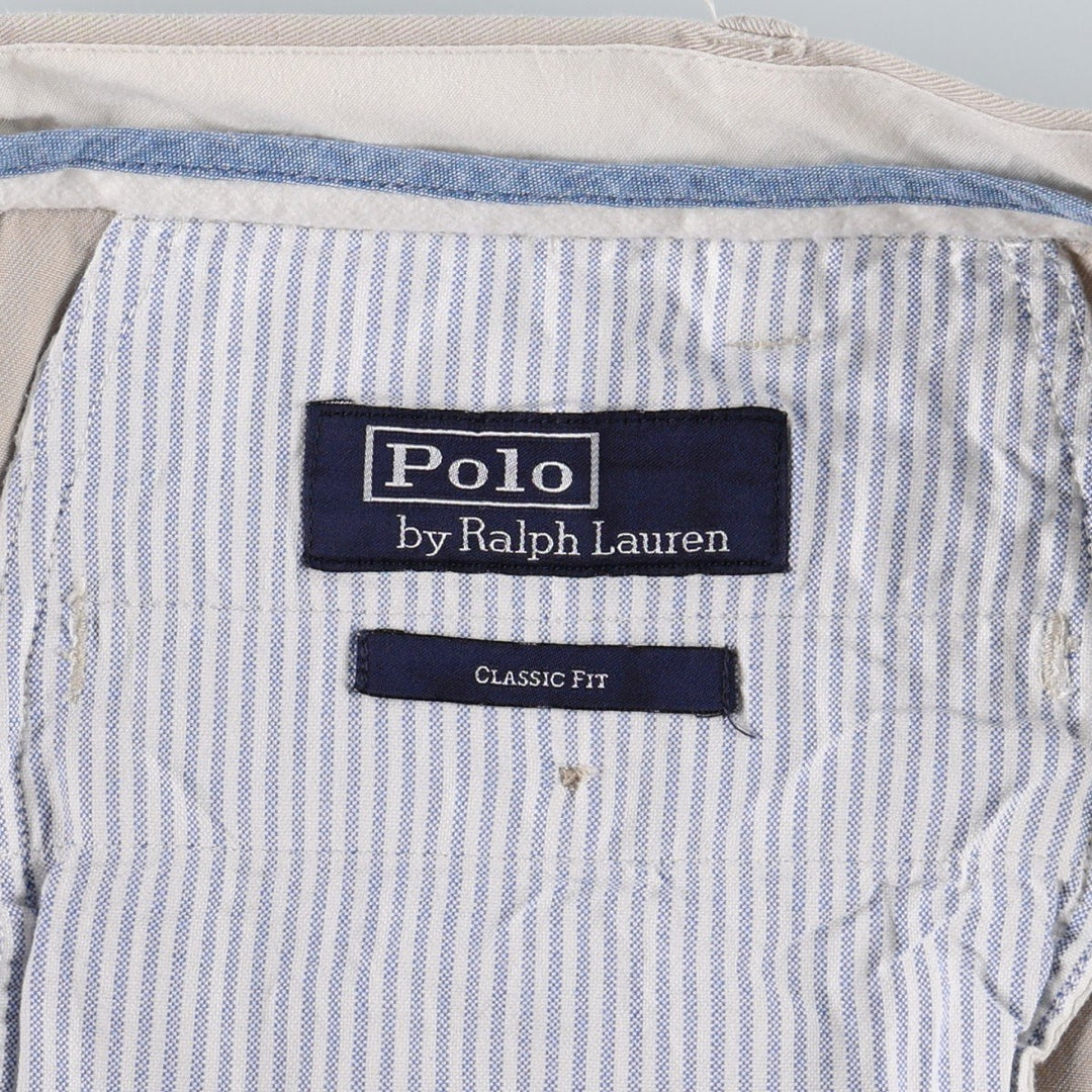 Ralph Lauren POLO by Ralph Lauren Classic Fit Chino Pants, Men's, Size W34 cotton Beige type Vintage Second Hand