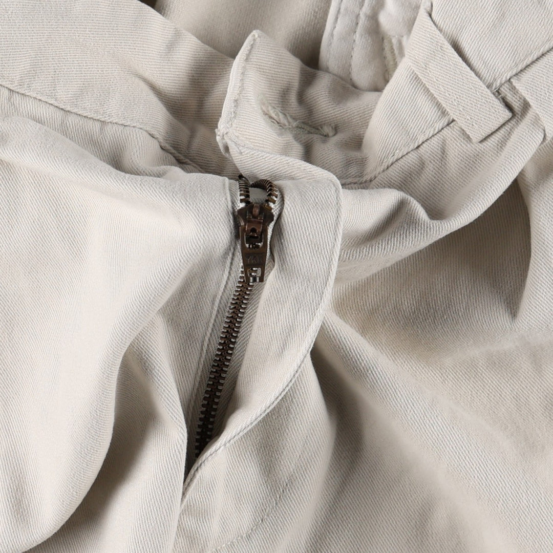 Ralph Lauren POLO by Ralph Lauren ANDREW PANT Two-pleat Chino Pants Men's Size W34 cotton ivory Vintage Second Hand