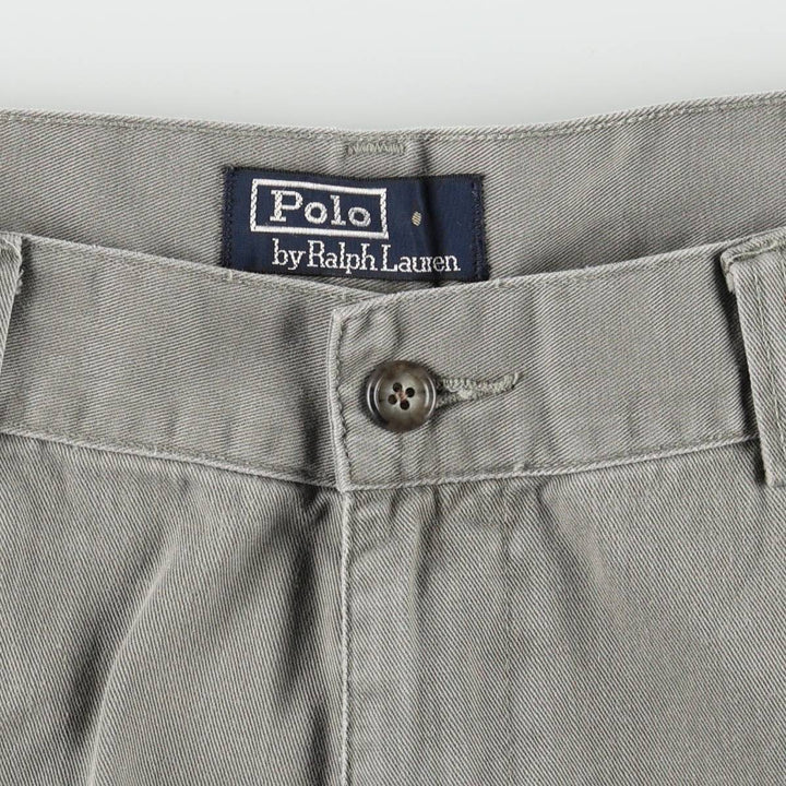 Ralph Lauren POLO by Ralph Lauren Chino Pants Men's W35 equivalent cotton gray type Vintage Second Hand