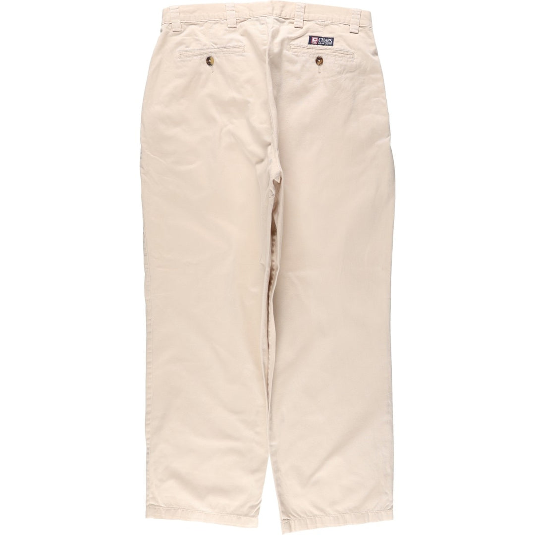 Ralph Lauren CHAPS Chino Pants, Men's W35 (approx.) cotton Beige type Vintage Second Hand