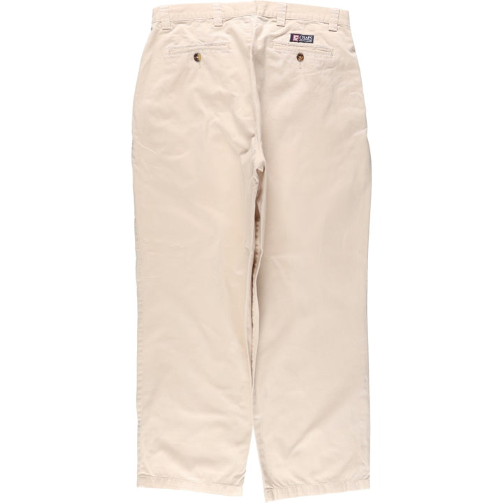 Ralph Lauren CHAPS Chino Pants, Men's W35 (approx.) cotton Beige type Vintage Second Hand