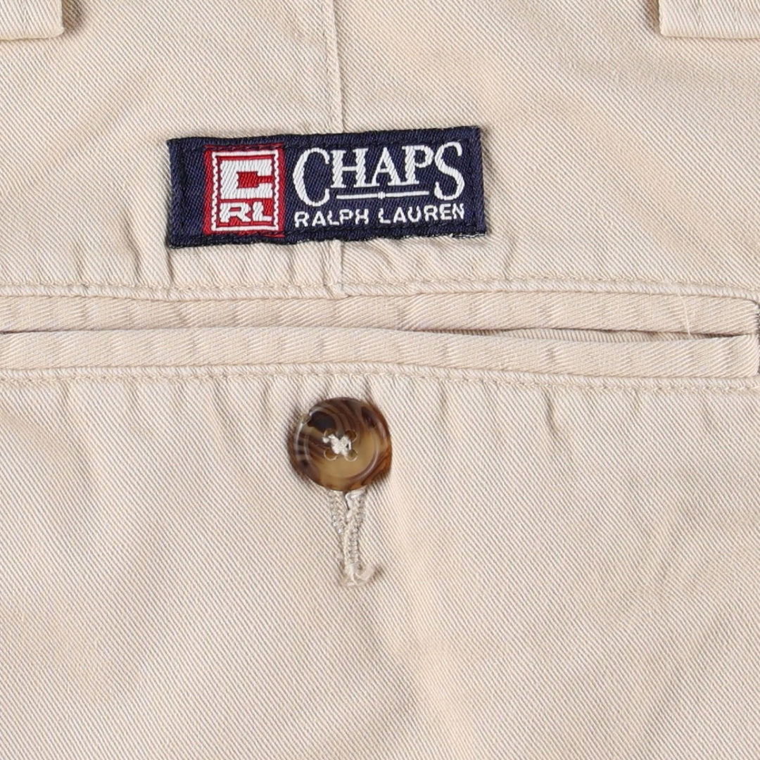 Ralph Lauren CHAPS Chino Pants, Men's W35 (approx.) cotton Beige type Vintage Second Hand