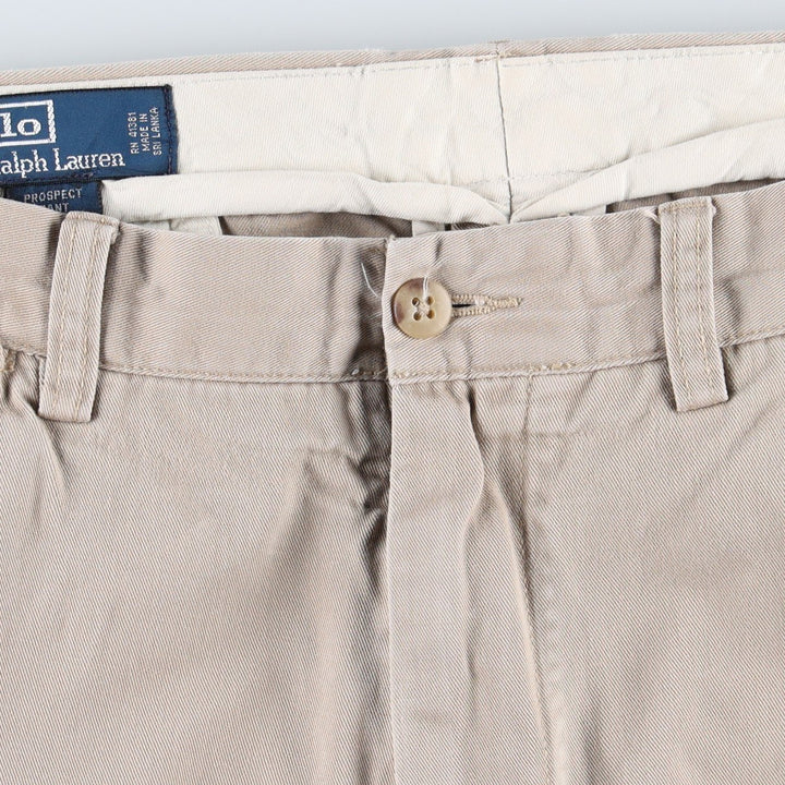 Ralph Lauren POLO by Ralph Lauren PROSPECT PANT Chino pants for men, equivalent to W32 cotton Beige type Vintage Second Hand