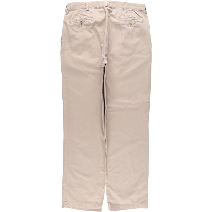 Ralph Lauren POLO by Ralph Lauren ANDREW PANT Two-pleat chino pants for men, equivalent to W34 cotton Beige type Vintage Second Hand