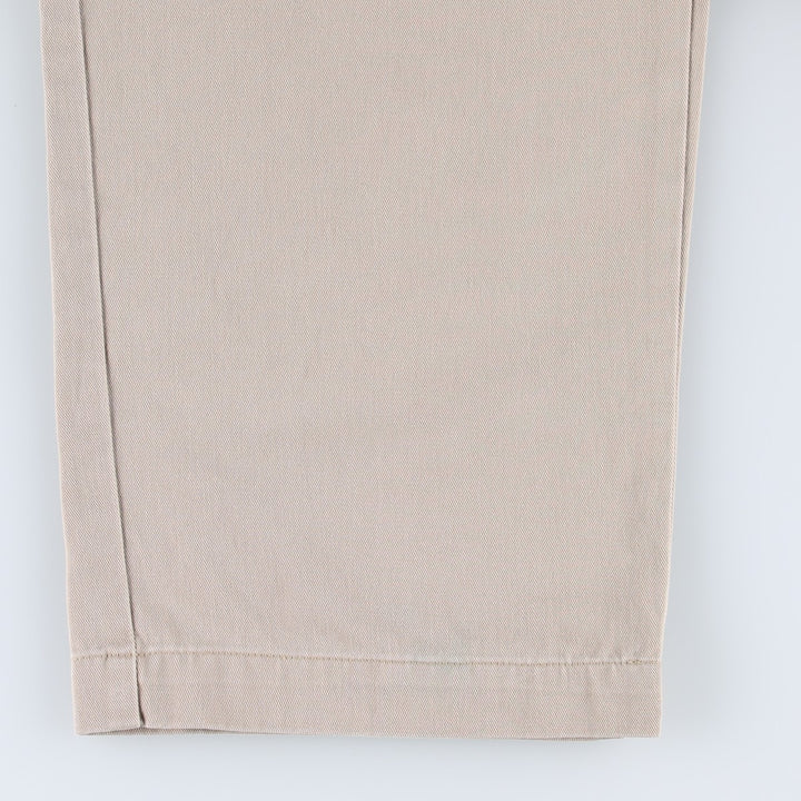 Ralph Lauren POLO by Ralph Lauren ANDREW PANT Two-pleat chino pants for men, equivalent to W34 cotton Beige type Vintage Second Hand