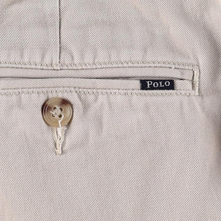 90'S Ralph Lauren POLO by Ralph Lauren CLASSIC FIT Chino Pants, Men's W35 (approx.), Two-Pleat, Vintage cotton Beige type Vintage Second Hand