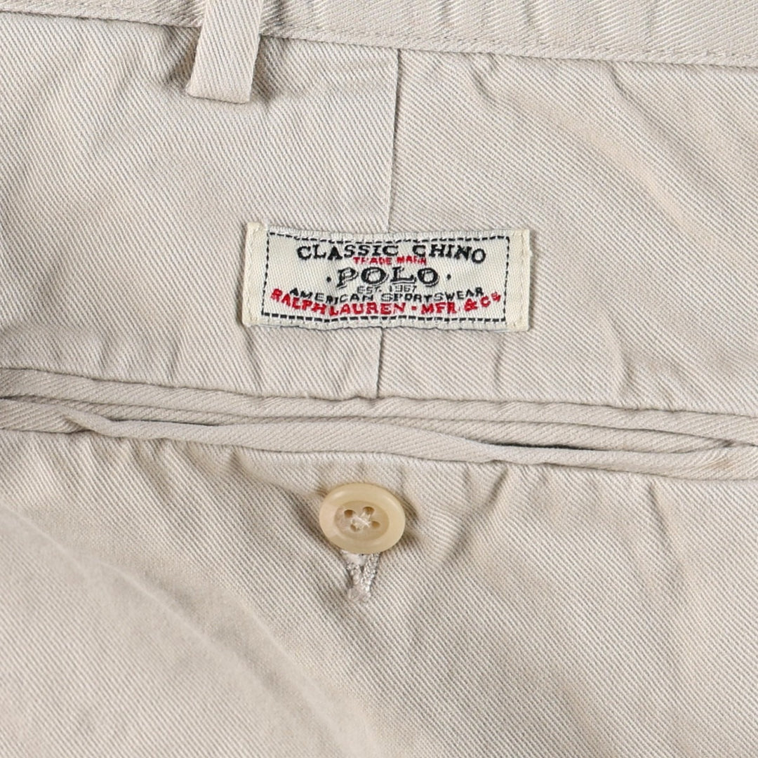 Ralph Lauren POLO by Ralph Lauren Chino Pants Men's W34 equivalent cotton Beige type Vintage Second Hand