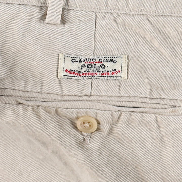 Ralph Lauren POLO by Ralph Lauren Chino Pants Men's W34 equivalent cotton Beige type Vintage Second Hand