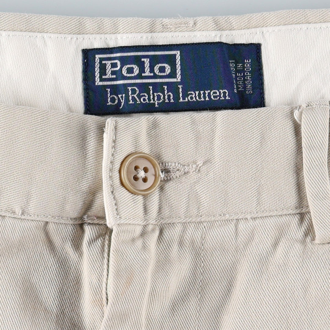Ralph Lauren POLO by Ralph Lauren Chino Pants Men's W34 equivalent cotton Beige type Vintage Second Hand