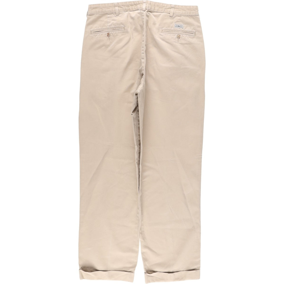 Ralph Lauren POLO RALPH LAUREN HAMMOND PANT, two-pleat chino pants, men's size W36 cotton Beige type Vintage Second Hand