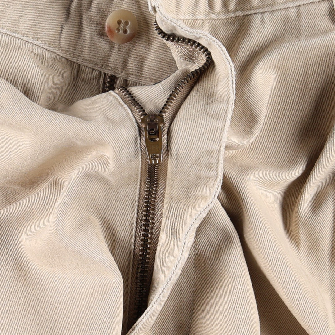 Ralph Lauren POLO RALPH LAUREN HAMMOND PANT, two-pleat chino pants, men's size W36 cotton Beige type Vintage Second Hand