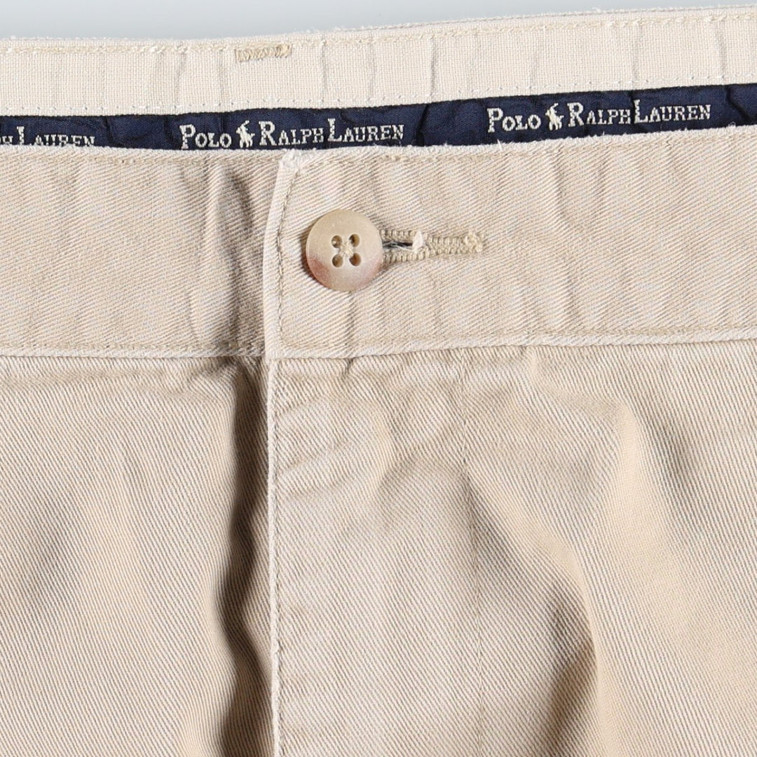 Ralph Lauren POLO RALPH LAUREN HAMMOND PANT, two-pleat chino pants, men's size W36 cotton Beige type Vintage Second Hand