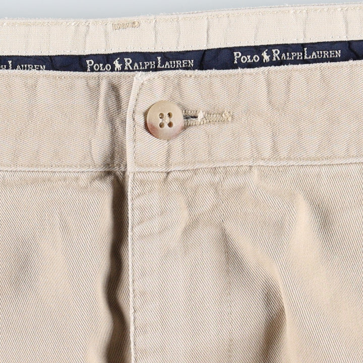 Ralph Lauren POLO RALPH LAUREN HAMMOND PANT, two-pleat chino pants, men's size W36 cotton Beige type Vintage Second Hand