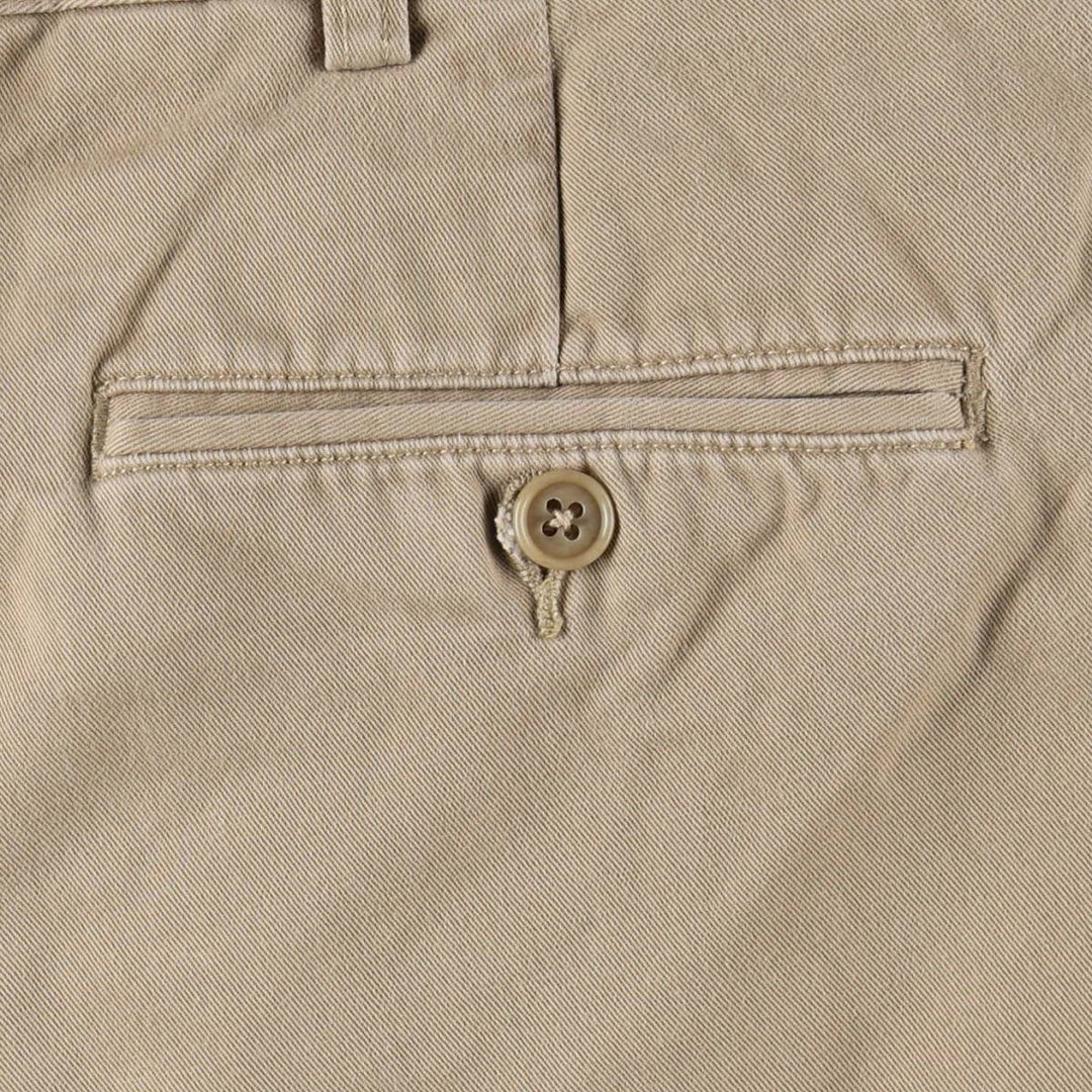 Ralph Lauren POLO by Ralph Lauren ANDREW PANT Two-pleat Chino Pants Men's W35 equivalent cotton Beige type Vintage Second Hand