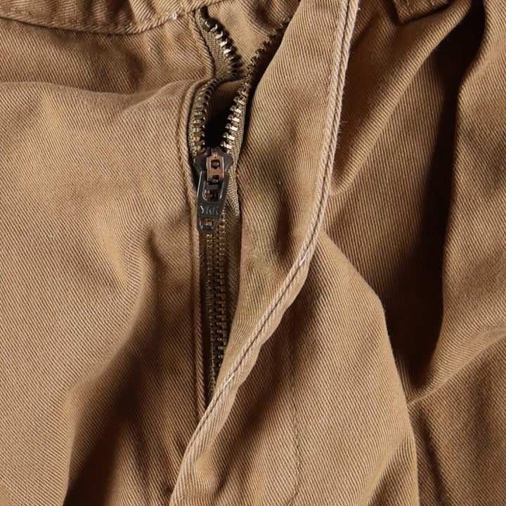 Ralph Lauren POLO by Ralph Lauren ETHAN PANT Two-pleat chino pants for men, size W36 cotton brown type Vintage Second Hand