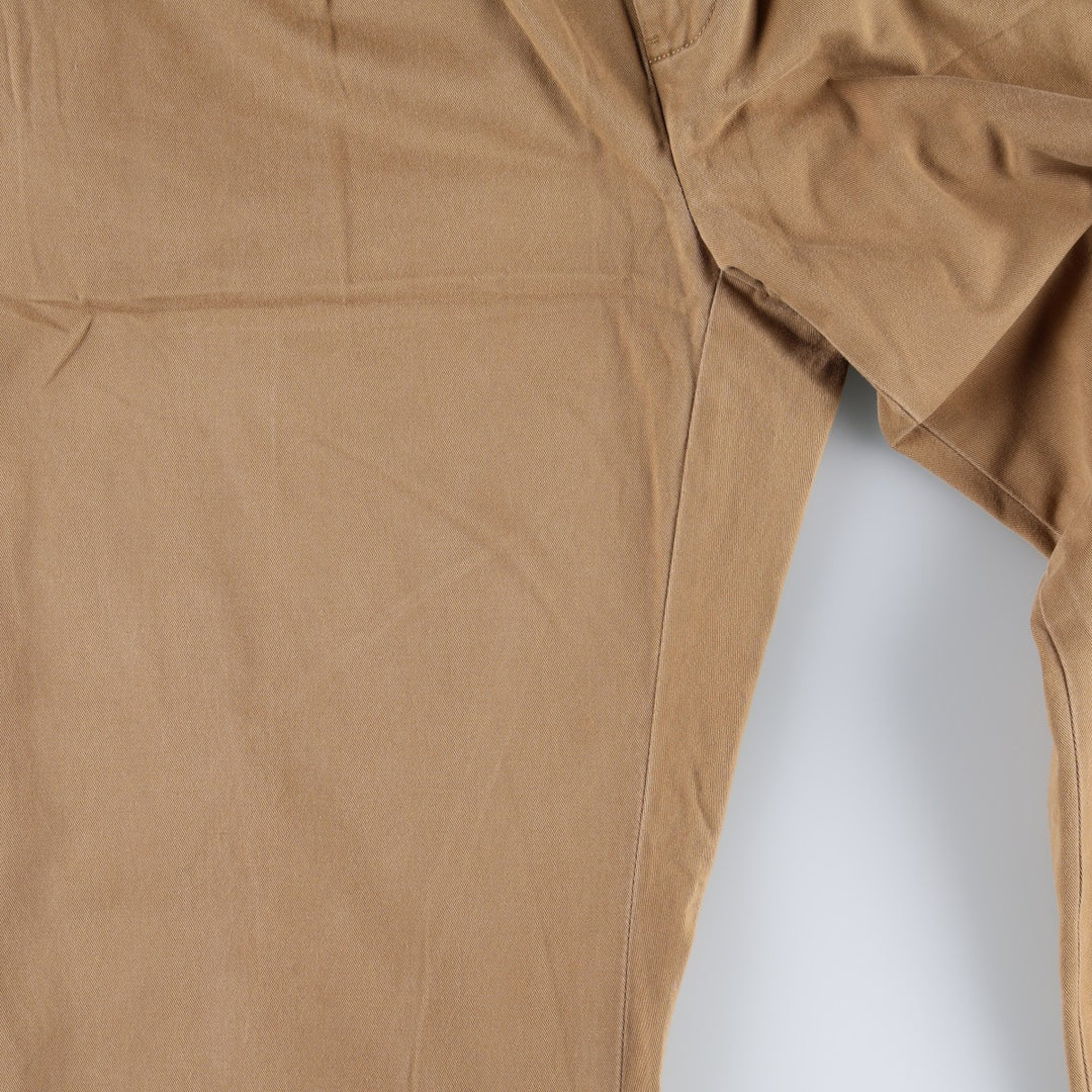 Ralph Lauren POLO by Ralph Lauren ETHAN PANT Two-pleat chino pants for men, size W36 cotton brown type Vintage Second Hand