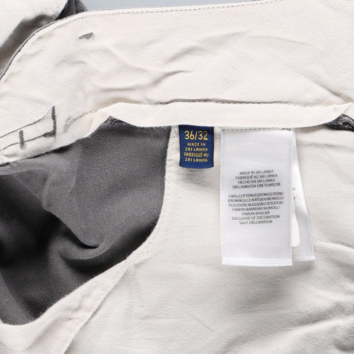 Vintage 90'S Ralph Lauren POLO RALPH LAUREN CLASSIC FIT Chino Pants, Men's W37 (approx.) cotton gray type Vintage Second Hand