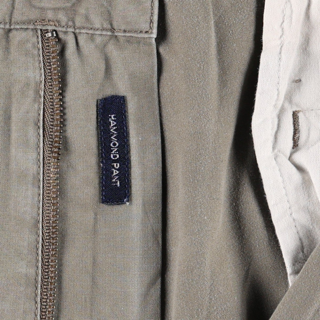Ralph Lauren POLO by Ralph Lauren HAMMOND PANT Two-pleat Chino Pants Men's W35 equivalent cotton Khaki type brown Vintage Second Hand