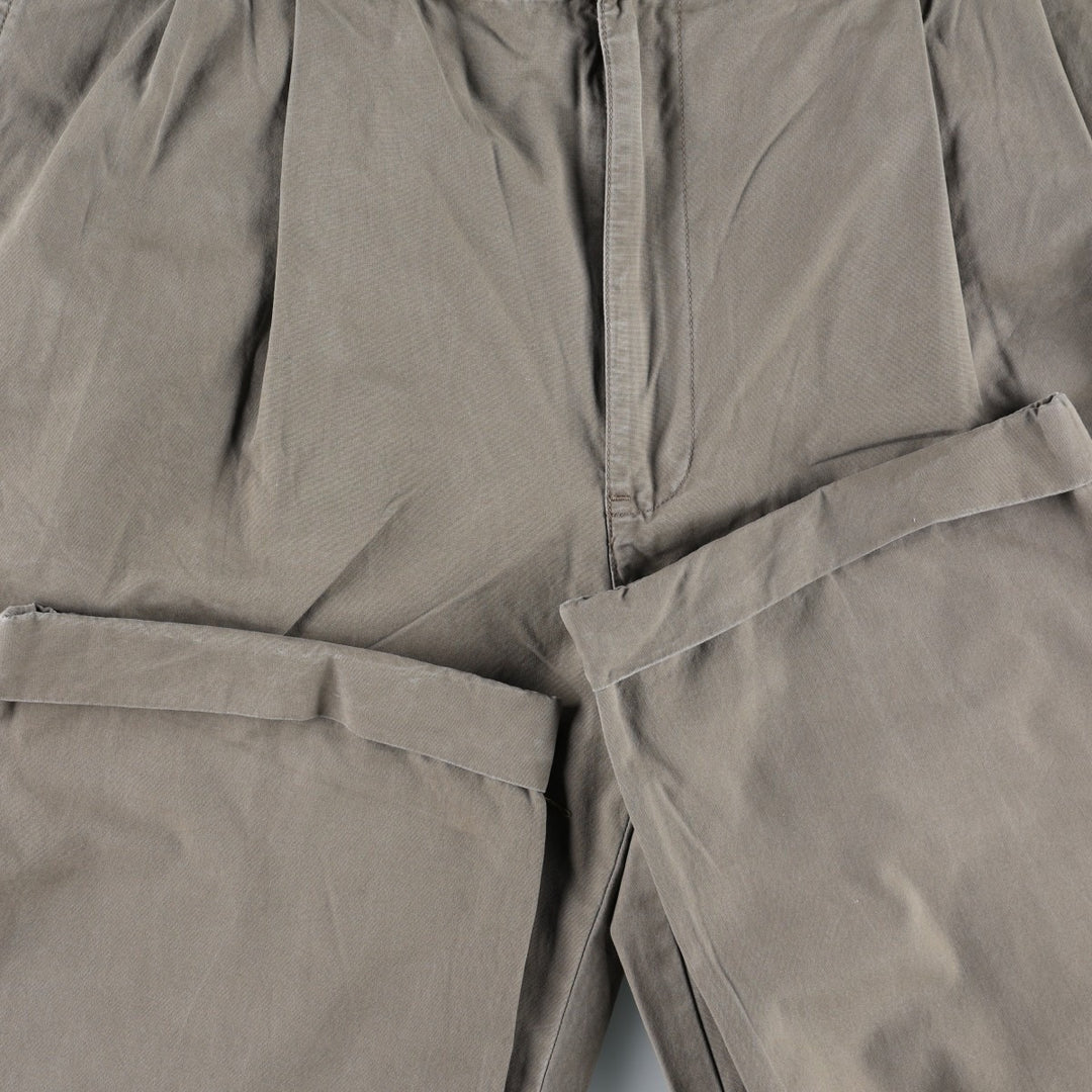 Ralph Lauren POLO by Ralph Lauren HAMMOND PANT Two-pleat Chino Pants Men's W35 equivalent cotton Khaki type brown Vintage Second Hand