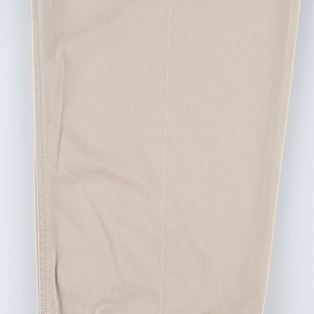 Ralph Lauren CHAPS Two-Pleat Chino Pants, Men's Size W33 (approx.) cotton Beige type Vintage Second Hand