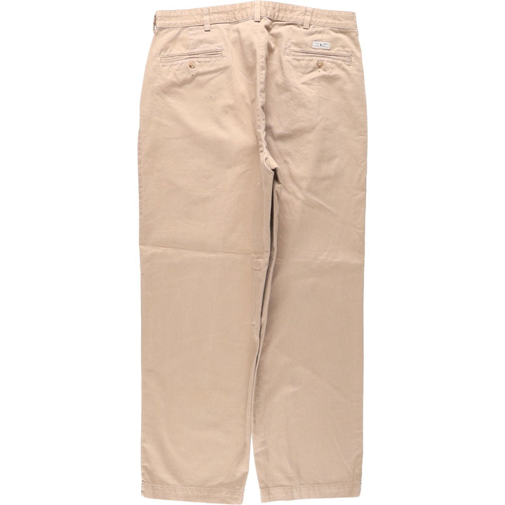 Ralph Lauren Polo Ralph Lauren Two-pleat Chino Pants for Men, W35 cotton Beige type Vintage Second Hand