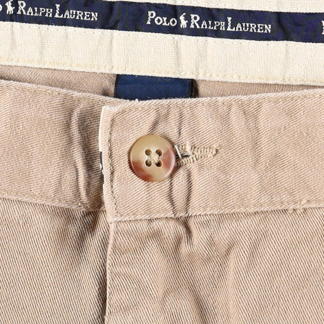 Ralph Lauren Polo Ralph Lauren Two-pleat Chino Pants for Men, W35 cotton Beige type Vintage Second Hand