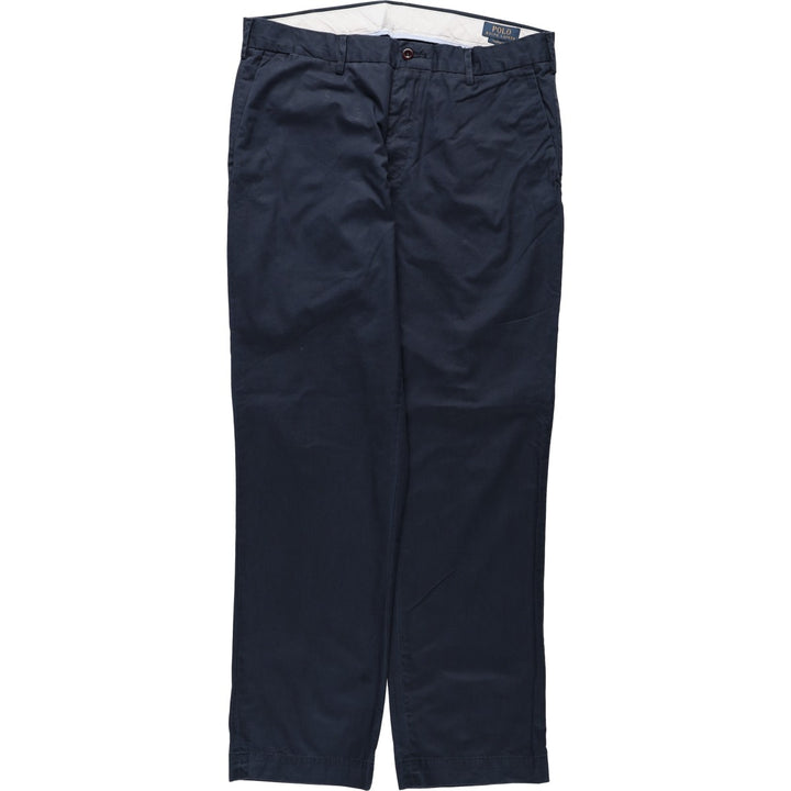 Ralph Lauren POLO by Ralph Lauren CLASSIC FIT Men's Wide-Leg Pants (equivalent to W34) cotton navy blue type Vintage Second Hand