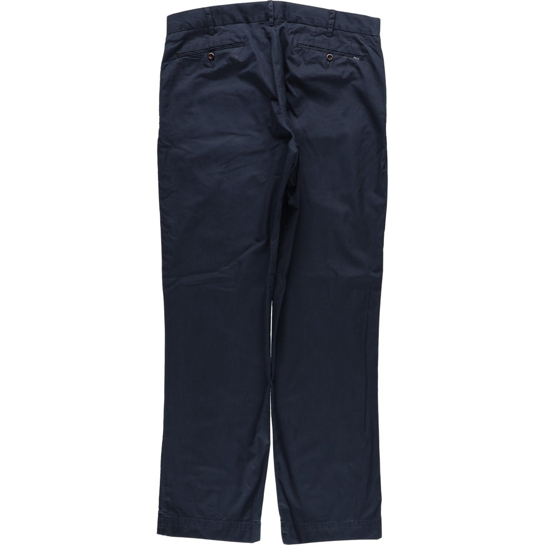 Ralph Lauren POLO by Ralph Lauren CLASSIC FIT Men's Wide-Leg Pants (equivalent to W34) cotton navy blue type Vintage Second Hand