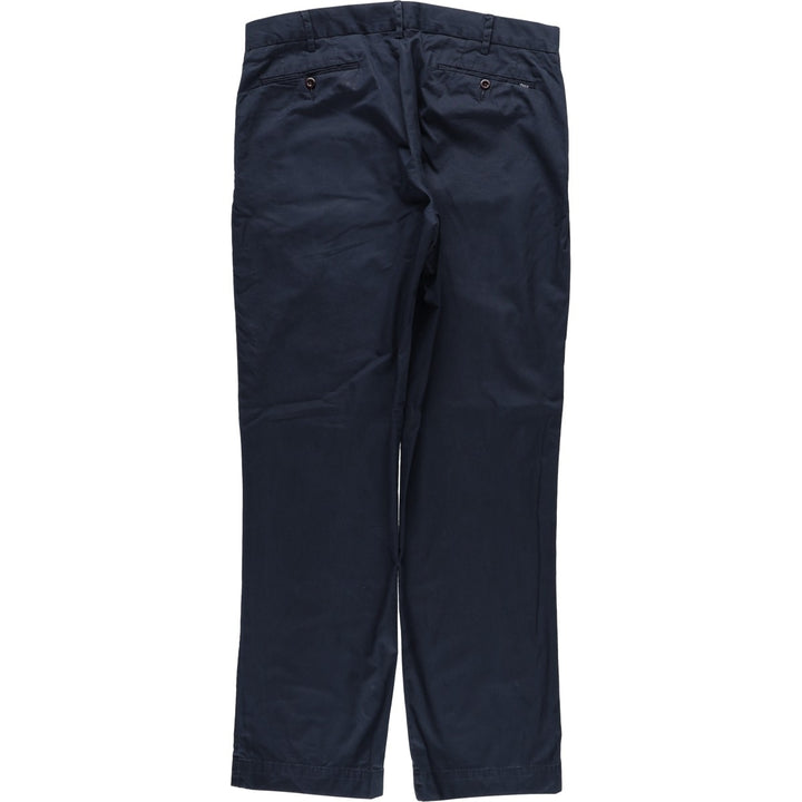 Ralph Lauren POLO by Ralph Lauren CLASSIC FIT Men's Wide-Leg Pants (equivalent to W34) cotton navy blue type Vintage Second Hand