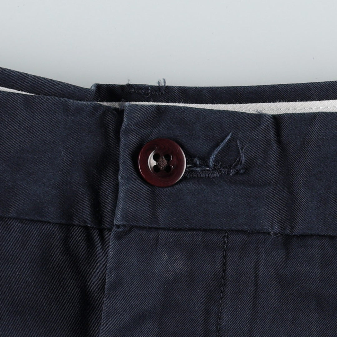 Ralph Lauren POLO by Ralph Lauren CLASSIC FIT Men's Wide-Leg Pants (equivalent to W34) cotton navy blue type Vintage Second Hand