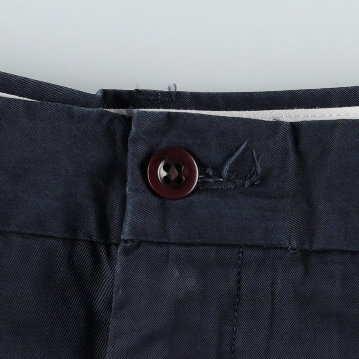 Ralph Lauren POLO by Ralph Lauren CLASSIC FIT Men's Wide-Leg Pants (equivalent to W34) cotton navy blue type Vintage Second Hand