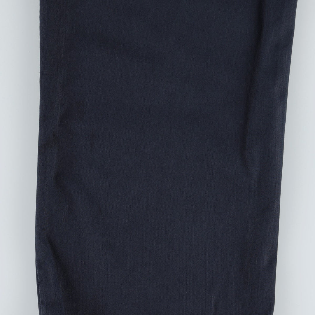 Ralph Lauren POLO by Ralph Lauren CLASSIC FIT Men's Wide-Leg Pants (equivalent to W34) cotton navy blue type Vintage Second Hand