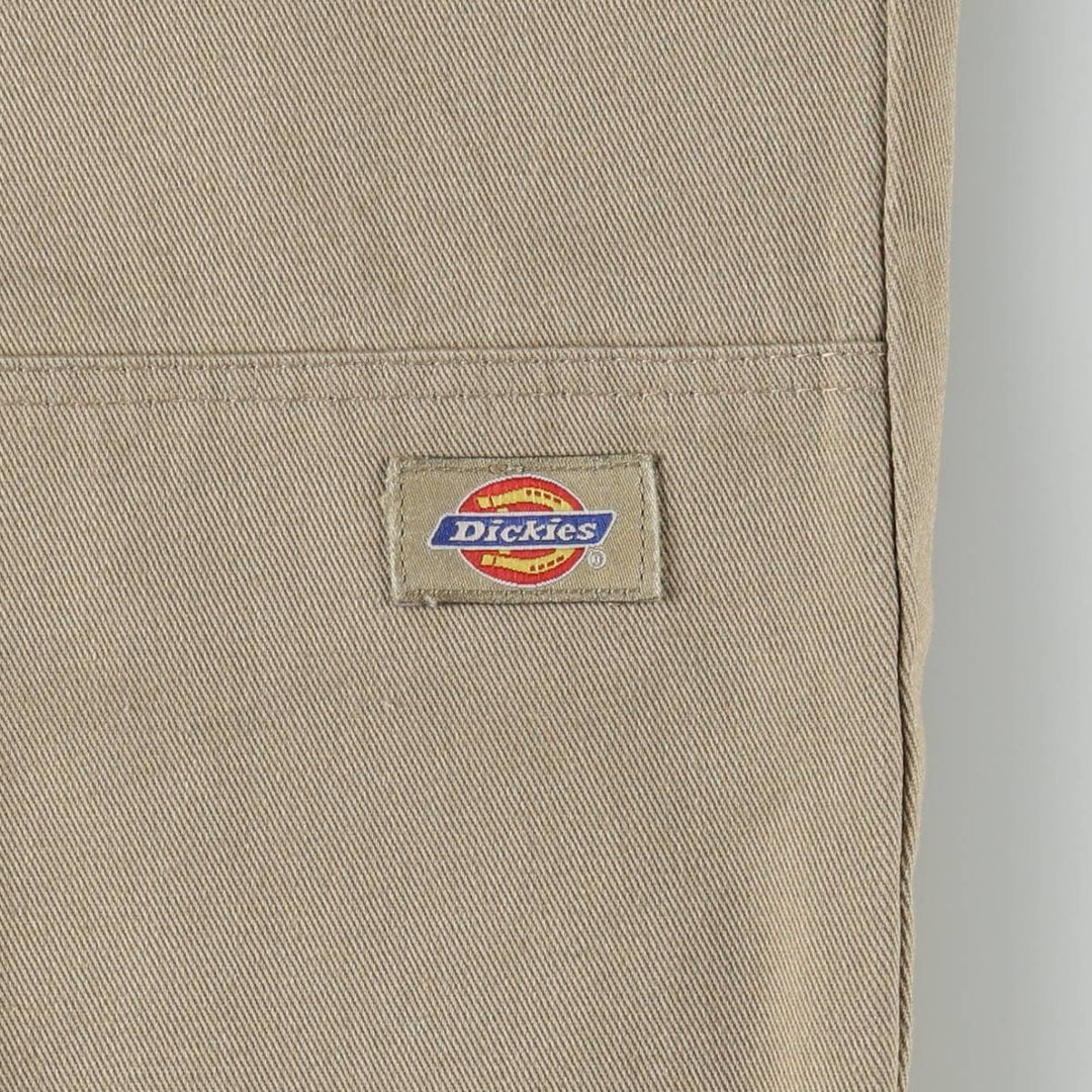 Dickies Double Knee Work Pants Men's W34 polyester beige type brown Vintage Second Hand