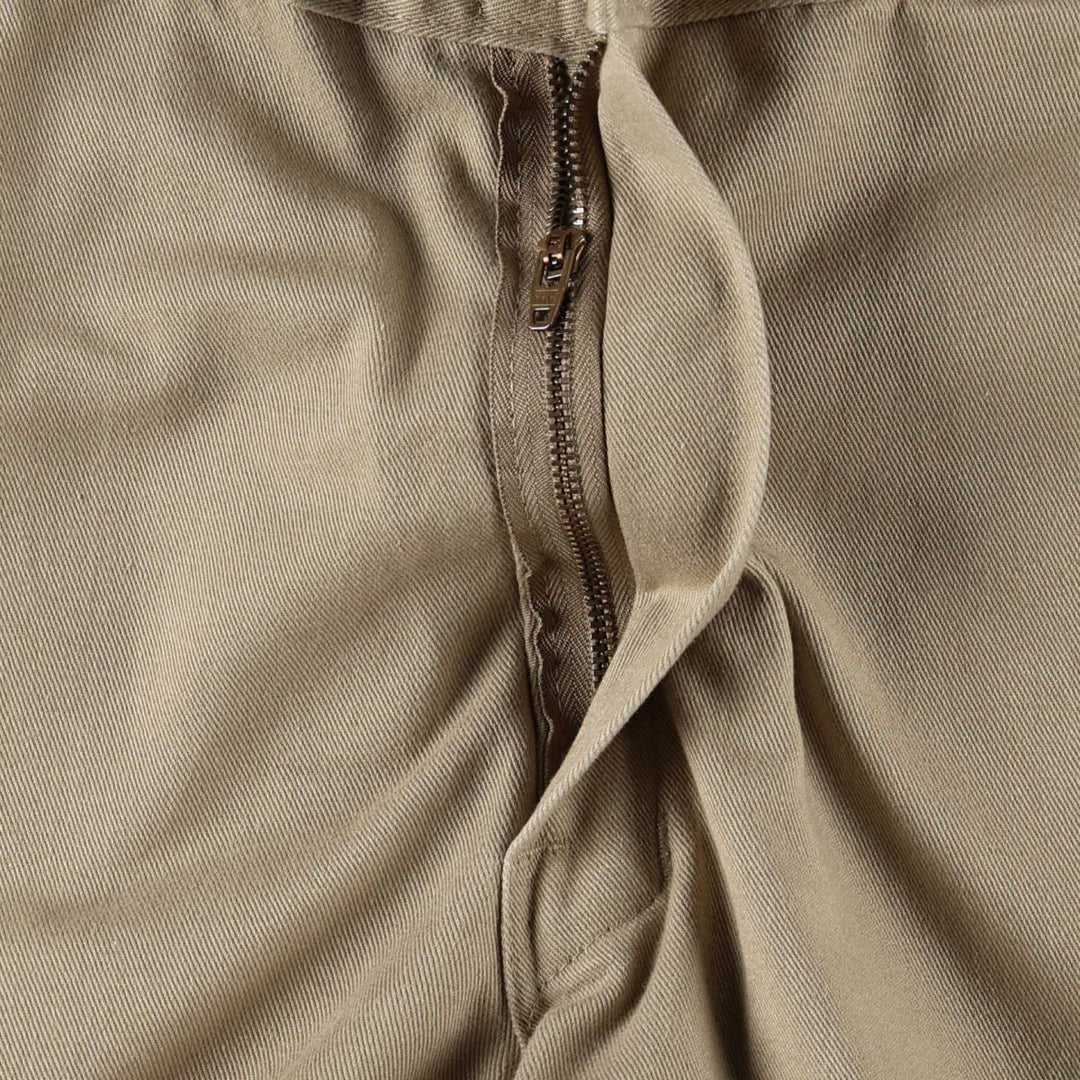 Dickies Double Knee Work Pants Men's W34 polyester beige type brown Vintage Second Hand