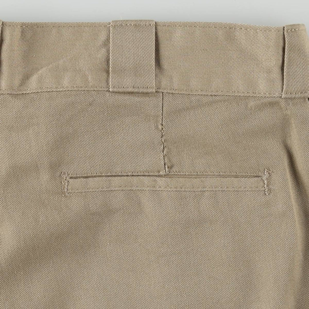 Dickies Double Knee Work Pants Men's W34 polyester beige type brown Vintage Second Hand