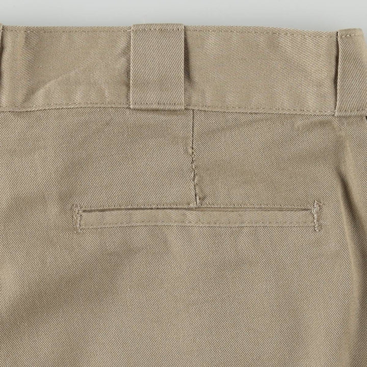 Dickies Double Knee Work Pants Men's W34 polyester beige type brown Vintage Second Hand