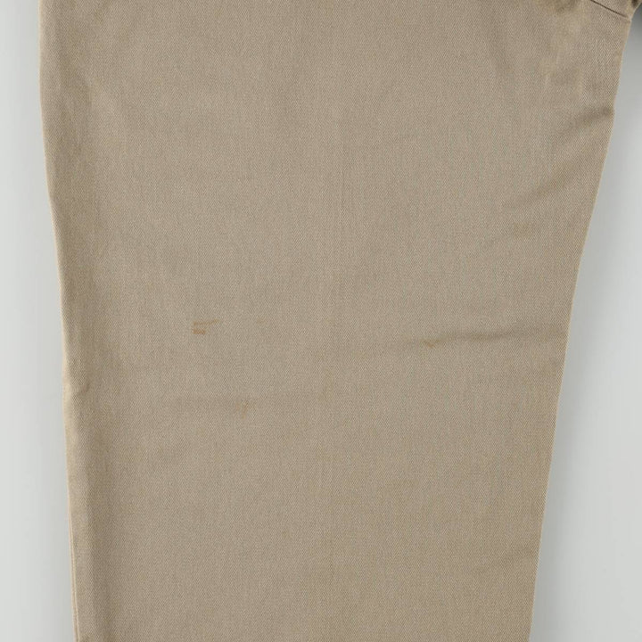 Dickies Double Knee Work Pants Men's W34 polyester beige type brown Vintage Second Hand