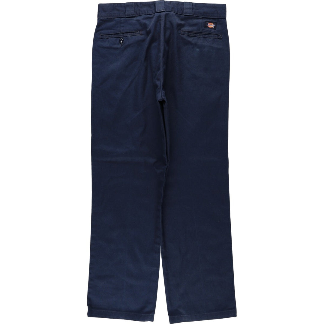 Dickies 874 Original Fit Work Pants, Men's W36 (approx.) polyester navy blue type Vintage Second Hand