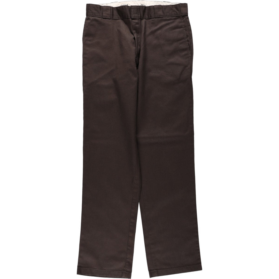 Dickies 874 Original Fit Work Pants, Men's, Size W34 polyester brown type Vintage Second Hand