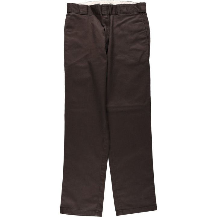 Dickies 874 Original Fit Work Pants, Men's, Size W34 polyester brown type Vintage Second Hand