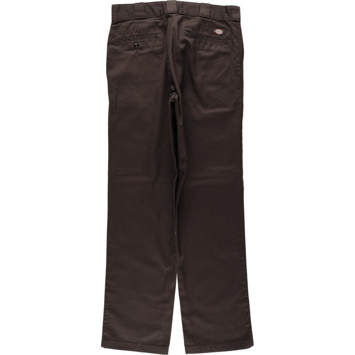 Dickies 874 Original Fit Work Pants, Men's, Size W34 polyester brown type Vintage Second Hand