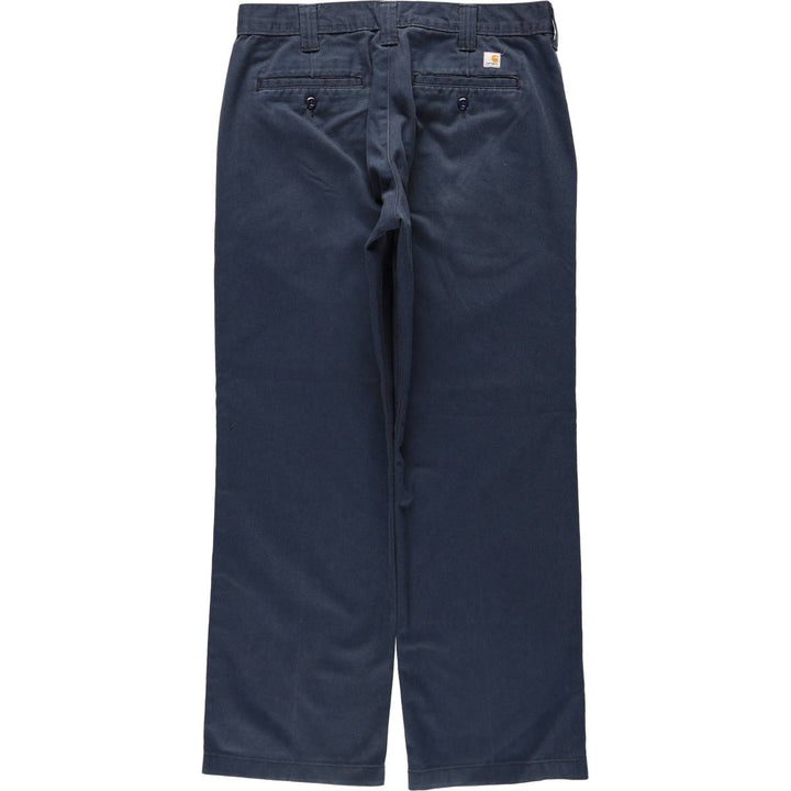 Carhartt Work Pants Men's W33 equivalent unclear navy blue type Vintage Second Hand