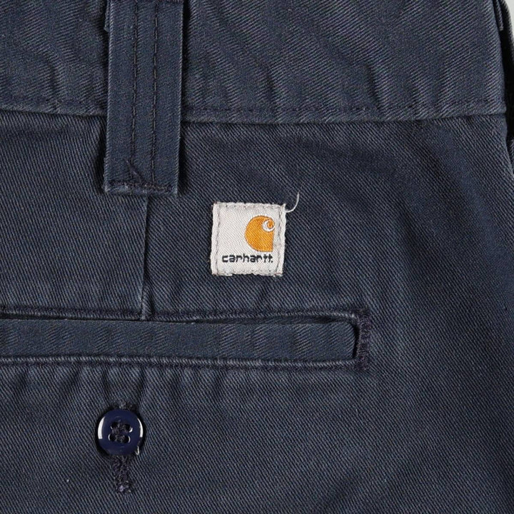 Carhartt Work Pants Men's W33 equivalent unclear navy blue type Vintage Second Hand
