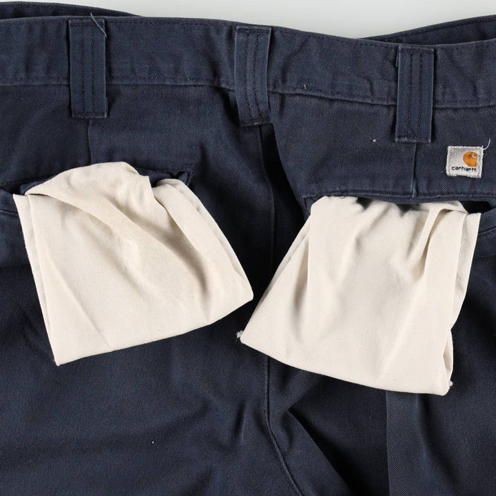 Carhartt Work Pants Men's W33 equivalent unclear navy blue type Vintage Second Hand