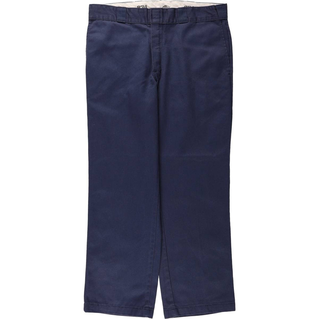 Dickies 874 Original Fit Work Pants for Men, W36 polyester navy blue type Vintage Second Hand