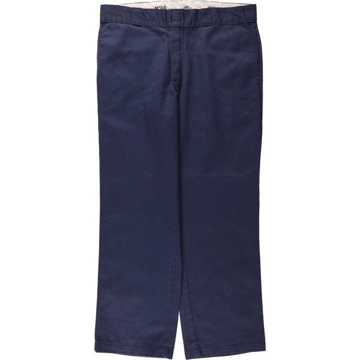 Dickies 874 Original Fit Work Pants for Men, W36 polyester navy blue type Vintage Second Hand