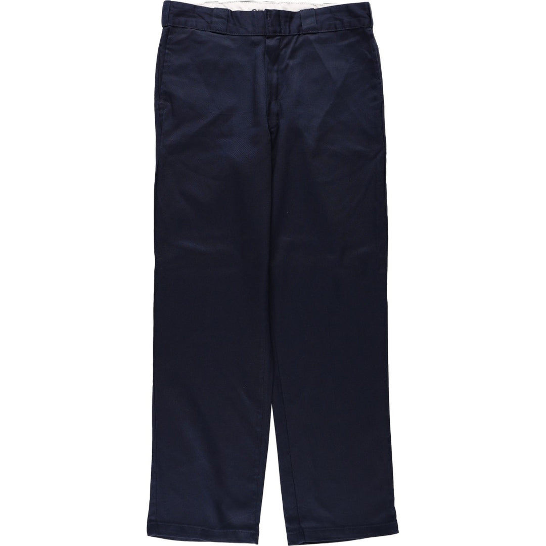 Dickies 874 FLEX ORIGINAL FIT Work Pants, Men's, Size 34 (approx.) polyester navy blue type Vintage Second Hand