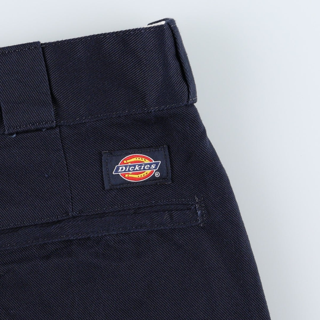 Dickies 874 FLEX ORIGINAL FIT Work Pants, Men's, Size 34 (approx.) polyester navy blue type Vintage Second Hand