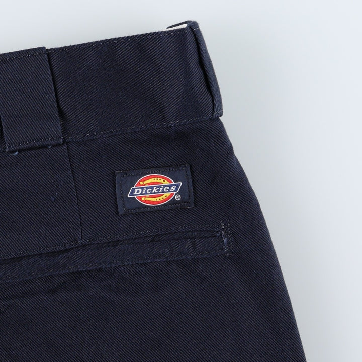 Dickies 874 FLEX ORIGINAL FIT Work Pants, Men's, Size 34 (approx.) polyester navy blue type Vintage Second Hand