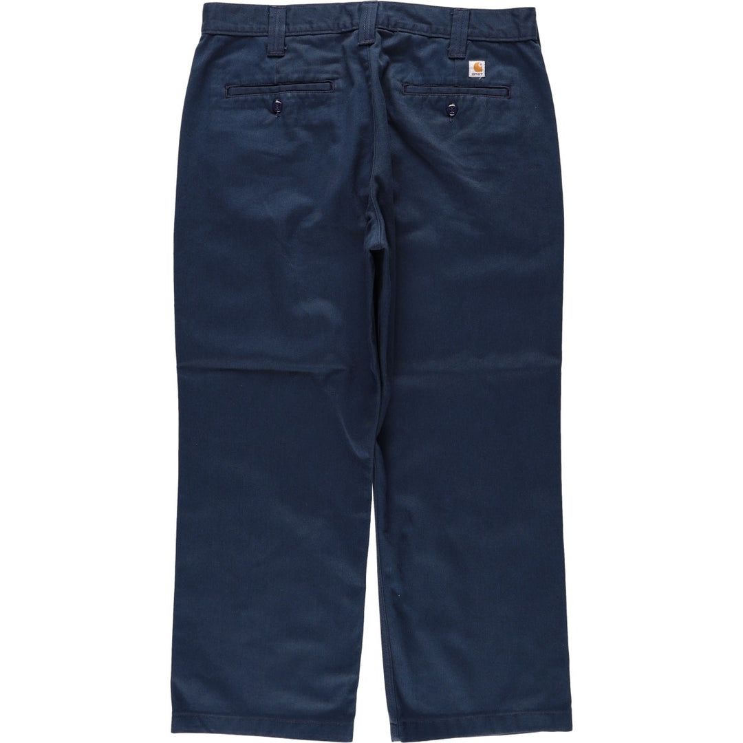Carhartt Men's Work Pants, Size W34 unclear navy blue type Vintage Second Hand